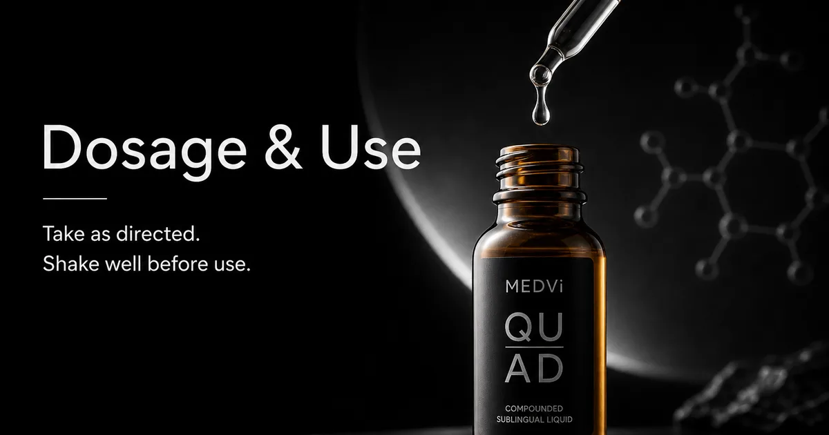 Duration framing for MEDVi QUAD effects